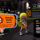 An Inkling prepares for an Anarchy Battle series on the menu screen.